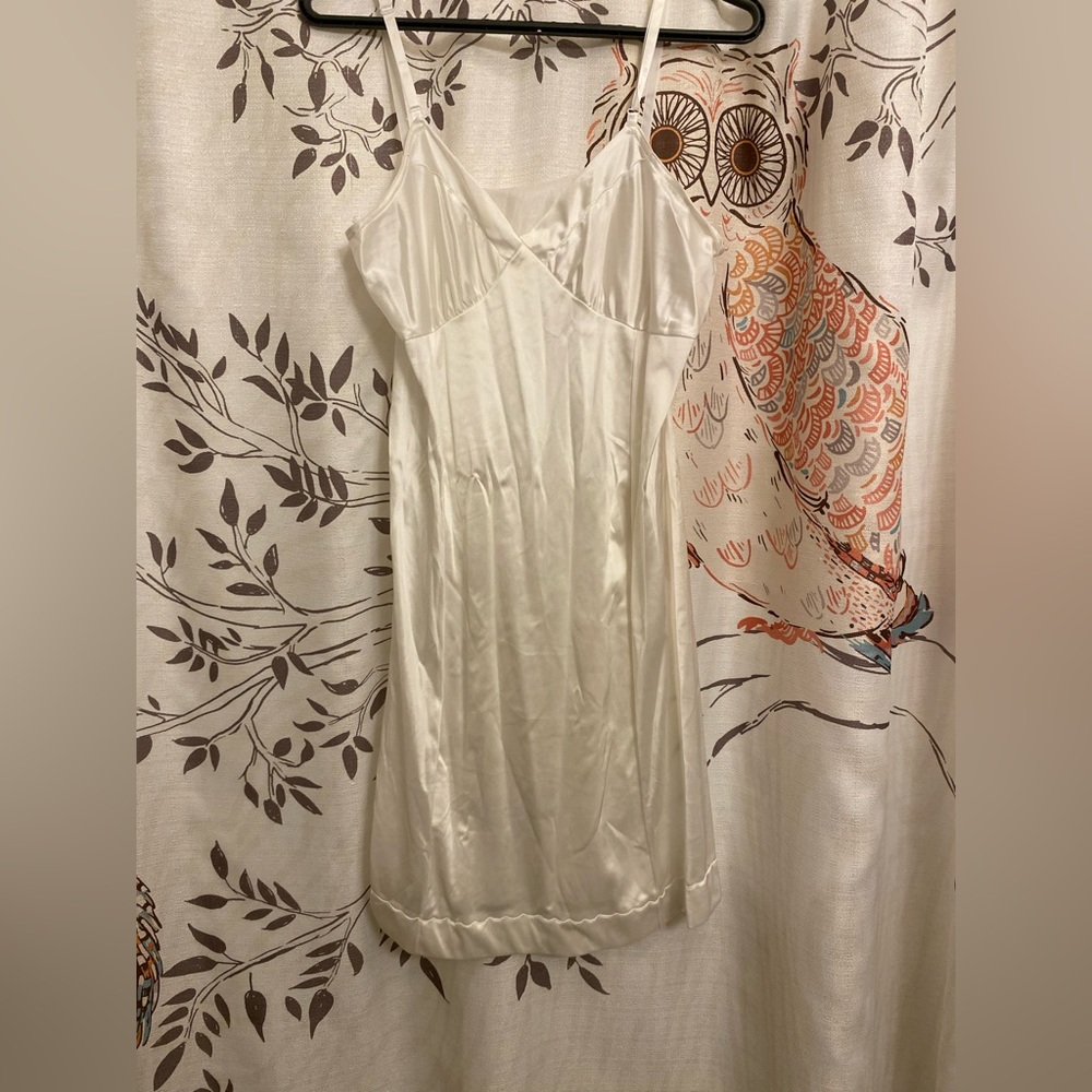 White slip dress
